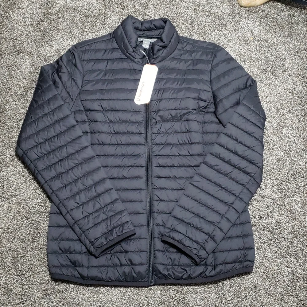 Joe Fresh Lightweight Packable Black Puffer Jacket Size Large - Picture 4 of 14